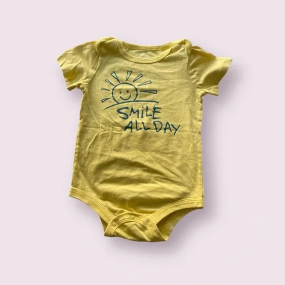 George Baby Yellow Sun Onesie Bodysuit